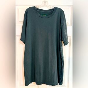CENTRE  Mens Crew Neck T Shirt Dark Green US XLARGE Regular Fit Cotton